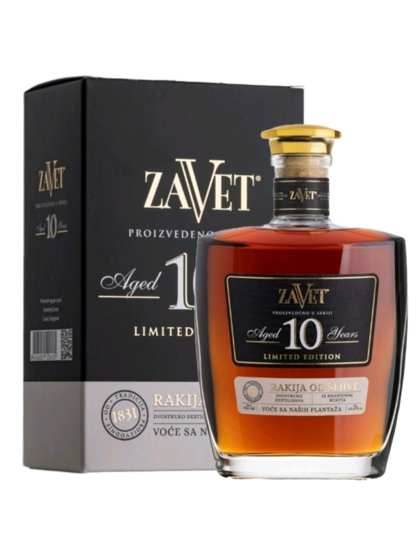 Zavet 10 - Rakija od šljive 0.75L Box