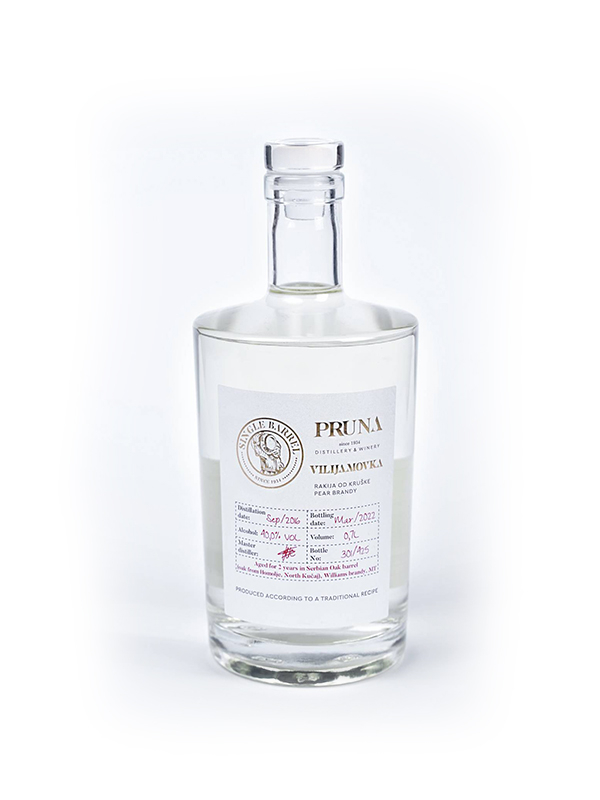 Pruna Single Barrel Vilijamovka - Srpski hrast 0.7L